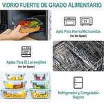 Amazon: DOBEVI Juego de 15 Piezas Recipientes de vidrio,Recipientes de Almacenamiento de Alimentos de Vidrio con Tapa