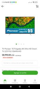 Bodega Aurrerá: Tv Pioneer 55 pulgadas 4k Ultra HD Smart Tv Led PLE-55A10UHD