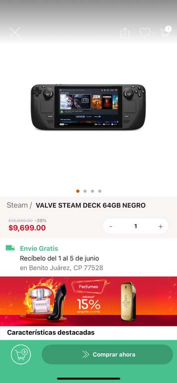 Linio: Steam Deck 64GB Versión Internacional Pagando PayPal