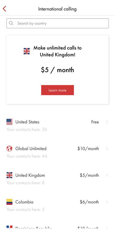 Llamadas ilimitadas gratis a Estados Unidos con la app Rebtel