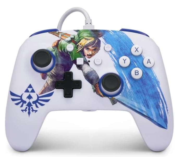 Amazon: POWERA Enhanced Wired Controller and Slim Case for Nintendo Switch — Master Sword