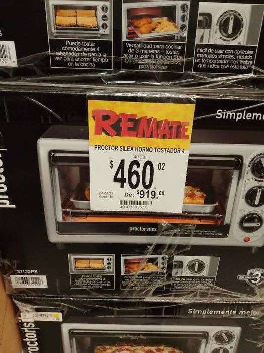 Horno Eléctrico Oster 30 Litros Negro | Bodega Aurrera en línea
