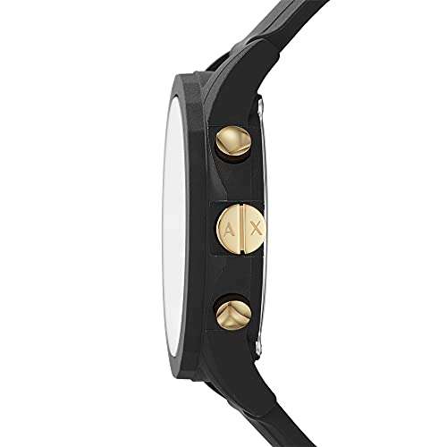 Amazon: Reloj Armani Exchange AX7105 de silicón color negro para caballero incluye una etiqueta para equipaje