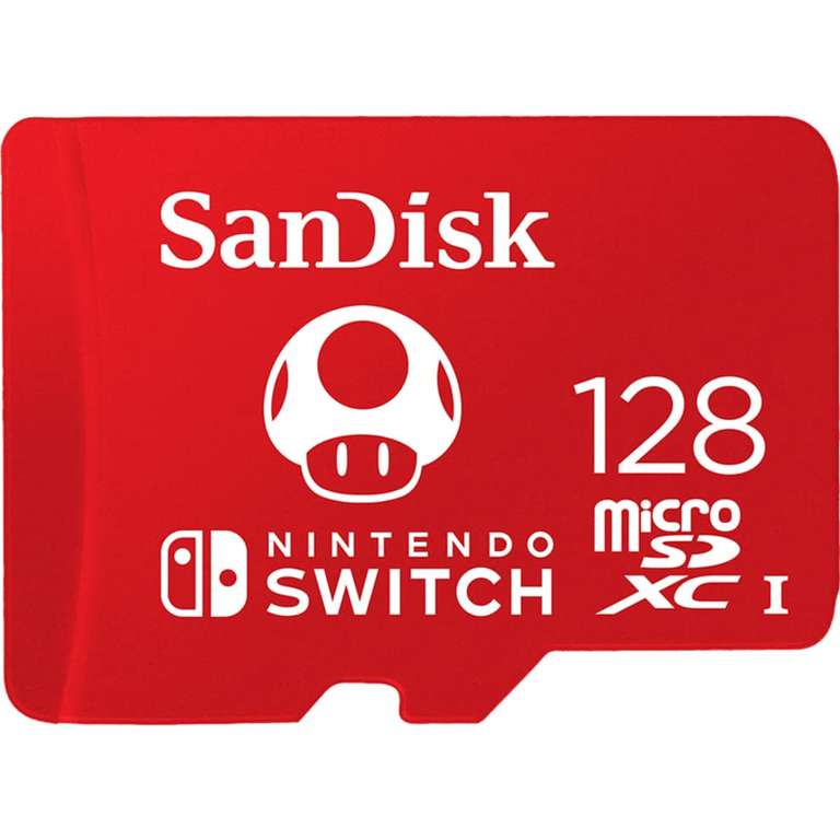 Amazon: SanDisk 128GB microSDXC UHS-I card for Nintendo Switch - SDSQXBO-128G-AWCZA
