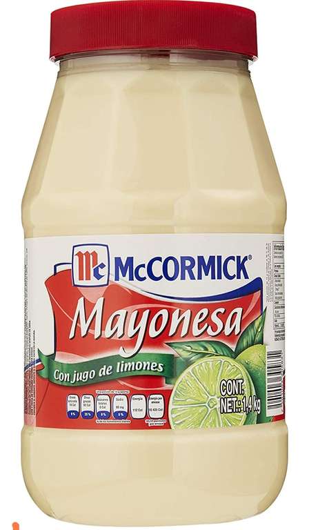 AMAZON: Mayonesa-Mccormick con jugo de limones, 1.4 kg (baja a $105 la pieza, leer descripción)