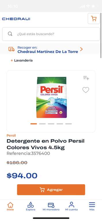 Chedraui: Detergente en polvo persil 4.5 kg