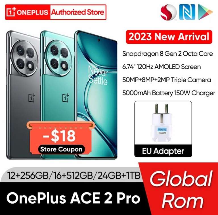 AliExpress: Celular Oneplus ACE 2 Pro/Oneplus 11R , Global, Snapdragon 8 Gen 2, 12gb, 256gb | Pagando con Mercado Pago