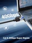 Amazon | UGREEN - Cable Ethernet Cat 8 de 2 m, trenzado de alta velocidad de 40 Gbps, 2,000 MHz | Oferta relámpago