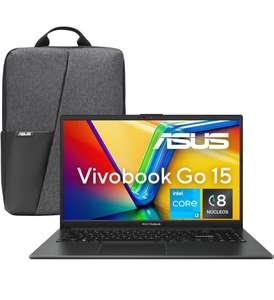 Amazon: ASUS Vivobook Go 15/E1504GA-NJ335W/Intel Ci3-8 Nucleos/8GB Ram/Resistencia Grado Militar/Incluye Mochila y Mouse/Teclado en Español