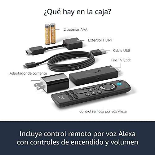 Amazon: Amazon Fire TV Stick con control remoto por voz Alexa (incluye control de TV), Dispositivo de streaming HD, edición 2021