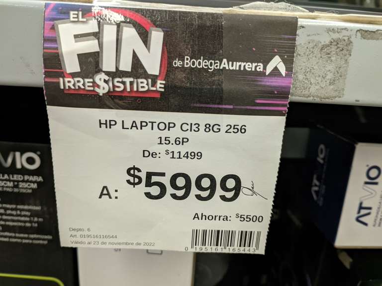 Bodega Aurrera: Laptops a precio de liquidación