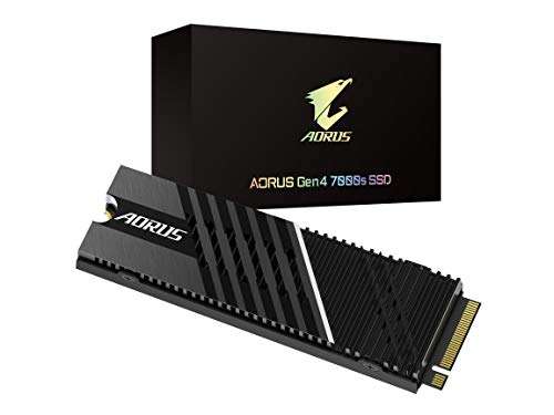 Amazon: Gigabyte AORUS Gen4 7000s SSD 1TB PCIe 4.0 NVMe M.2, disipador térmico de Aluminio Recubierto de nanocarbono, 3D TLC NAND