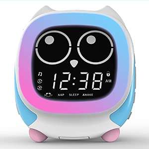 Amazon: iTOMA Reloj Despertador para niños con Entrenador de sueño, LED de Noche y máquina de Sonido para Dormir