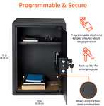 Amazon Basics - Caja fuerte de seguridad para el hogar de acero con teclado programable