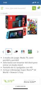 SAMS CLUB Nintendo Switch Neon 1.1 + Super Mario 3D World + Bowser's Fury