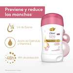 Amazon: DOVE desodorante para mujer que previene y reduce las manchas* en las axilas, con aceite de caléndula y vitamina E 45 g