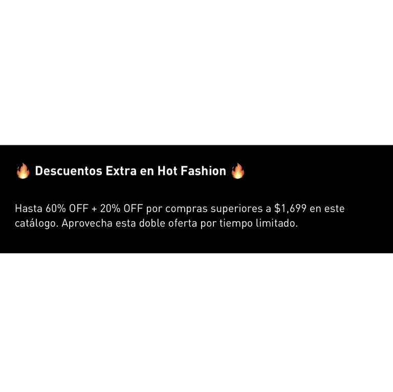 Adidas [Hot Fashion 2023]: Hasta 60% OFF + 20% OFF (DESCUENTO EXTRA) por compras superiores a $1,699