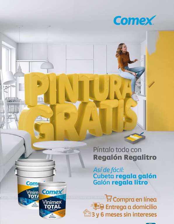 Promoción Comex Regalón Regalitro pintura Gratis