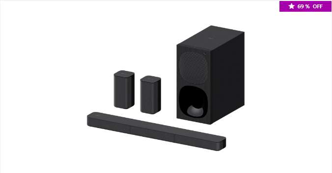 Barra de Sonido Sony HT-S20R 5.1 Canales 400 W