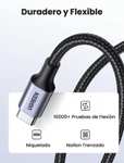 Amazon: UGREEN Cable USB C a USB C 2M 2 Unidades, 60W PD Carga Rapida 20V 3A, Nylon Trenzado