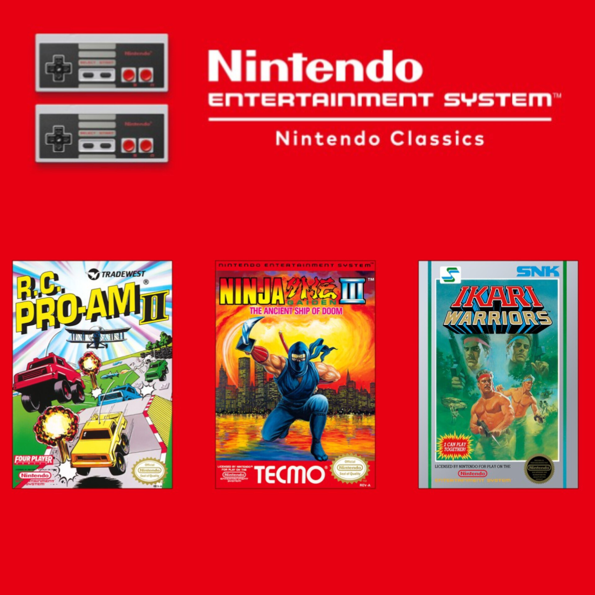 Nintendo eShop : Ninja Gaiden III The Ancient Ship of Doom, IKARI WARRIORS, R.C. PRO-AM 2 | Nintendo Switch Online | Nintendo Switch 1|2
