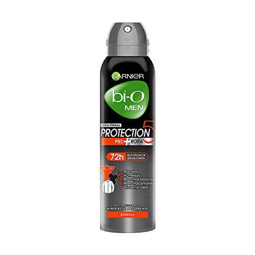 Amazon: Desodorante Garnier Bi-O Spray Protection 5 para Hombre, 150 ml