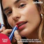 Amazon LABELLO Bálsamo Labial Caring Beauty Red (4.8 g), Color Intenso