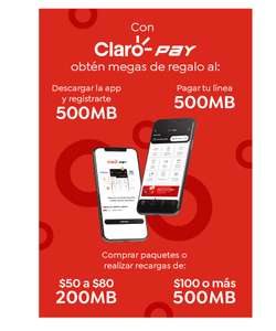Telcel: Megas gratis al usar Claro Pay
