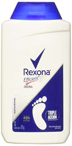 Amazon: Rexona Efficient Desodorante Original para Pies en Talco Combate el Mal Olor 50 g