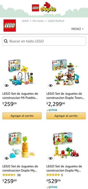 Amazon te invita al cine en la compra de LEGO DUPLO y LEGO CITY (2 boletos para Cinépolis)