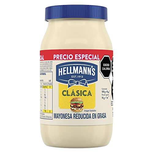 Amazon: Mayonesa HELLMANNS Clásica hecha con aceite de origen natural y huevos de gallina libre o aderezo 790 g (Planea y Ahorra)
