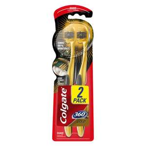 Amazon: Cepillo Dental Colgate 360 Gold 2 Piezas (Cantidad mín 2)
