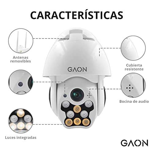 Amazon: Cámara de seguridad, Visión 360 Conexión a Dispositivo Inteligente, Visión Nocturna, Videovigilancia