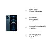 Amazon: iPhone 12 Pro Max - 256 GB - Azul - Reacondicionadio PREMIUM