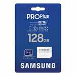 Amazon: Memoria Micro SD Samsung Pro Plus de 128GB u3 4k + Adaptador | envío gratis con Prime