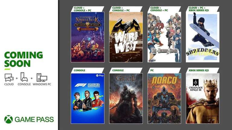 Próximamente en Xbox Game Pass: F1 2021, Shredders, Weird West y Más