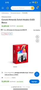 Walmart: Nintendo switch Oled blanco | Cupón + BBVA