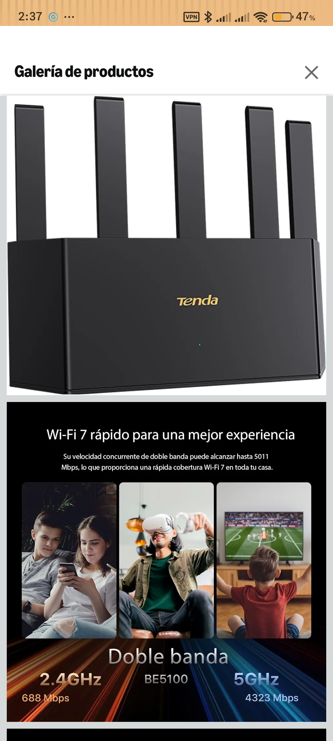 Amazon: Módem Wifi 7 Tenda! Con descuento adicional