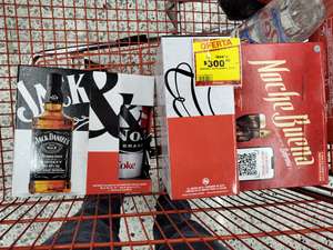 Soriana: Jack Daniel + vaso + Coca-Cola 600ml.por $300