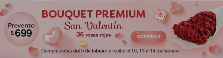 Costco: preventa San Valentín Bouquet de 36 Rosas Rojas Incluye Florero