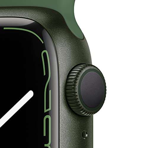 Amazon: Apple Watch Series 7 (GPS, 41 mm) caja de aluminio verde, con correa deportiva Clover (renovado)