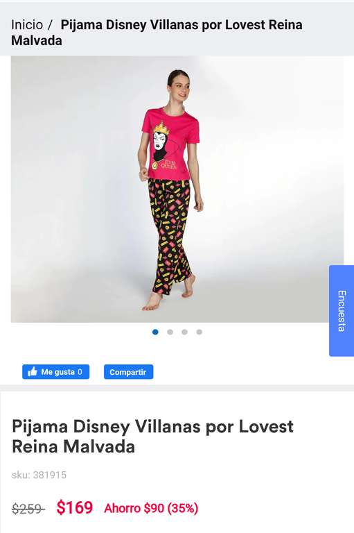 Coppel - Conjunto de pijama villanas de Disney