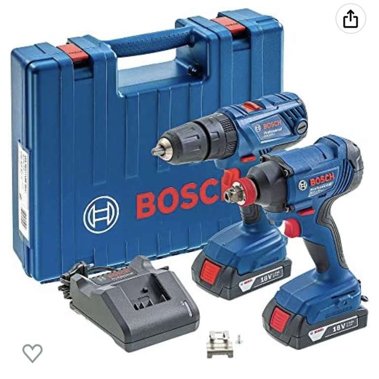 Amazon: Bosch Combo Rotomartillo GSB 180-LI + Pistola GDX 180 LI con HSBC