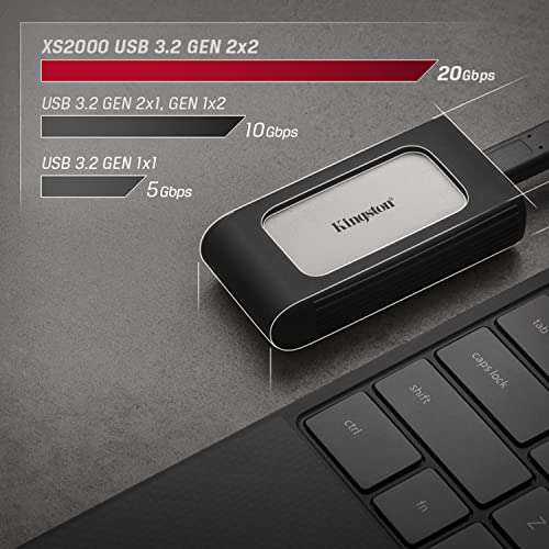 Amazon: Kingston SSD Externo SXS2000 1TB USB Tipo C