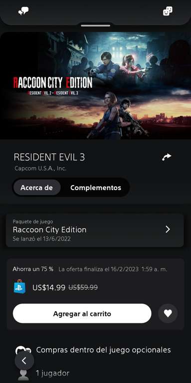 Resident Evil Raccon City Edition (Playstation)
