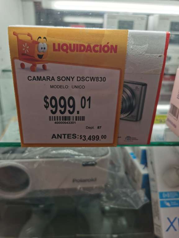 Walmart: Cámara Sony DSCW80
