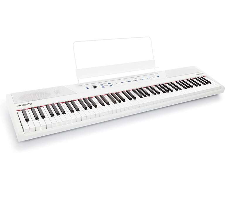 Amazon Alesis Recital White - Piano Eléctrico Digital de Color Blanco Blanco con 88 teclas semi-contrapesadas