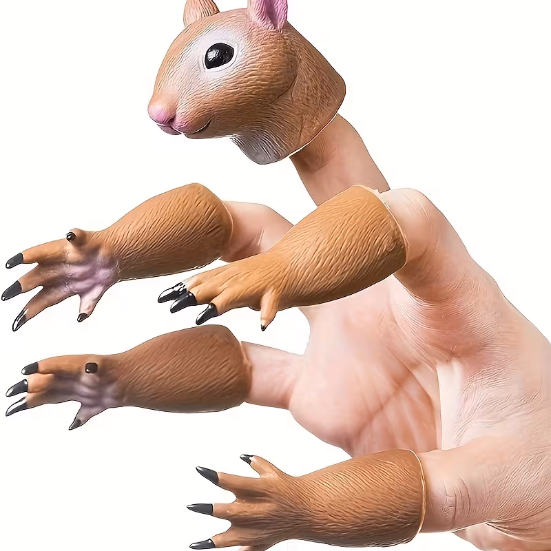 Productos TOP de Temu: Marioneta de Ardilla con dedos