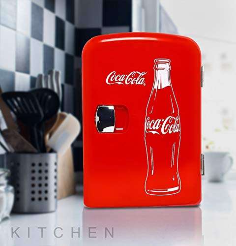 Amazon: Mini refrigerador de 4 litros Coca-Cola | envío gratis con prime