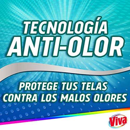 Amazon: Viva Quitamanchas Total Higiene+Tecnología Anti-olor, Remueve grasa, mugre y comida, Detergente líquido 4.65 L